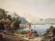 Francois-Hubert Drouais Seen Chateau of Chillon oil painting reproduction